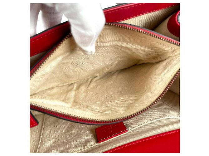 Borsa a mano/spalla in pelle di bambù Gucci Dionysus Rosso - vista 12