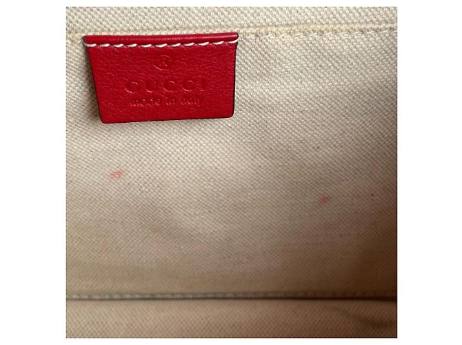 Borsa a mano/spalla in pelle di bambù Gucci Dionysus Rosso - vista 13