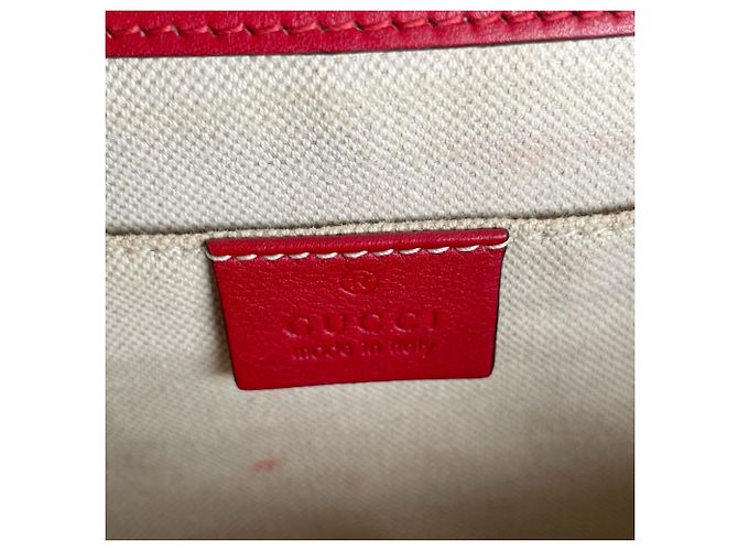 Borsa a mano/spalla in pelle di bambù Gucci Dionysus Rosso - vista 14