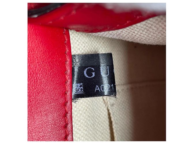 Borsa a mano/spalla in pelle di bambù Gucci Dionysus Rosso - vista 16