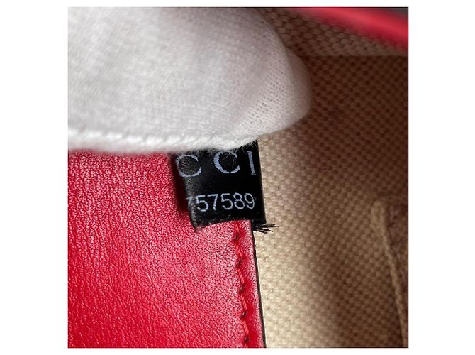 Borsa a mano/spalla in pelle di bambù Gucci Dionysus Rosso - vista 17