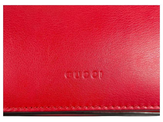 Borsa a mano/spalla in pelle di bambù Gucci Dionysus Rosso - vista 18
