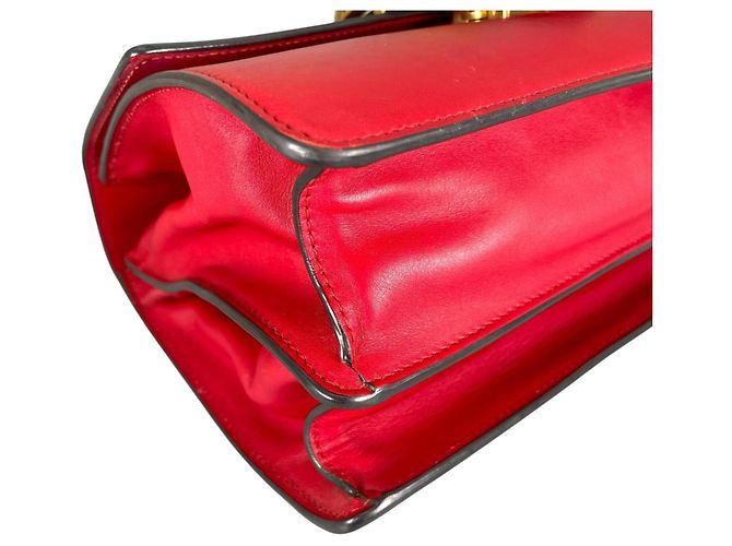 Borsa a mano/spalla in pelle di bambù Gucci Dionysus Rosso - vista 8