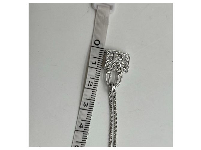 Constance Collar Hermès de oro blanco y diamantes - vista 10