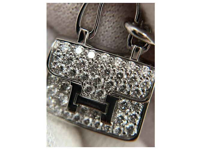 Constance Collar Hermès de oro blanco y diamantes - vista 13