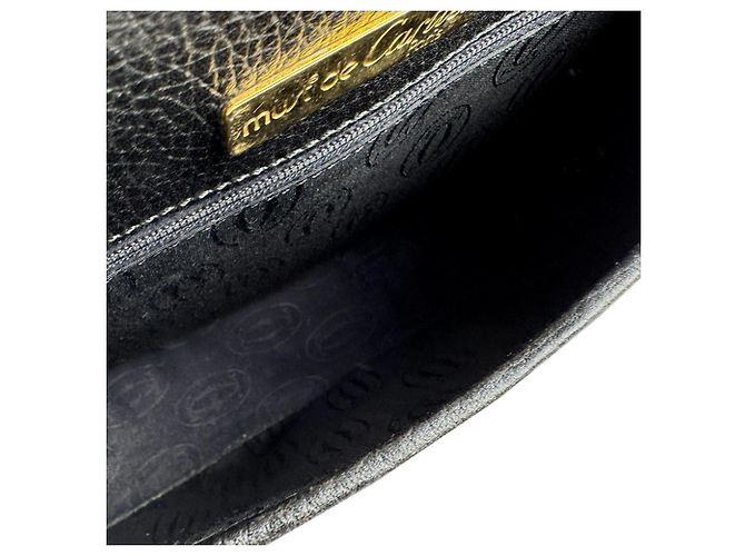 Borsa a spalla in pelle Cartier Nero - vista 5