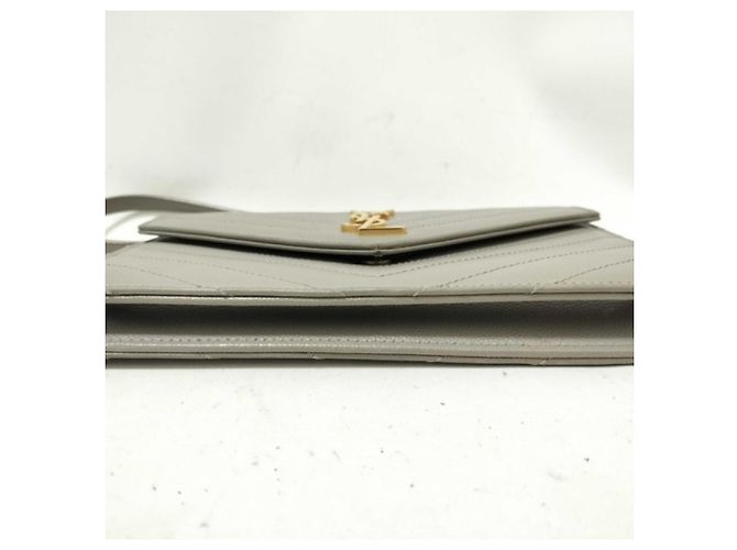 Portafoglio a catena Cassandra Yves Saint Laurent Marrone - vista 3
