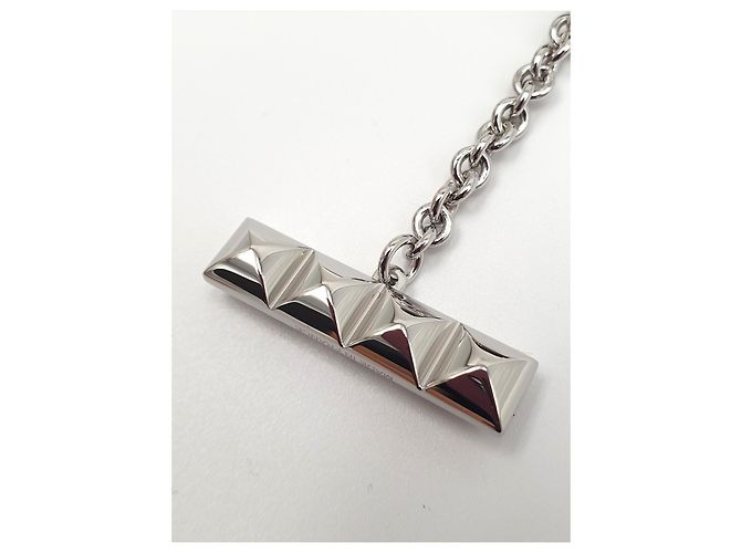 Hermès Collana da uomo Medor XO, Metallo e Corno, Nero Argento - vista 3