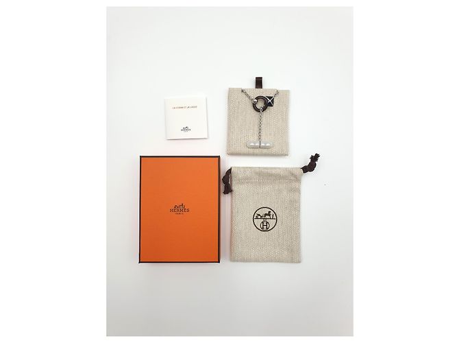 Hermès Collana da uomo Medor XO, Metallo e Corno, Nero Argento - vista 4