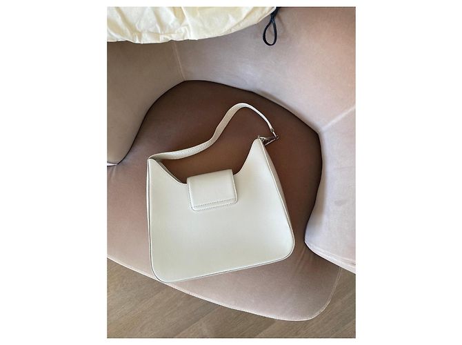 Borsa a mano Lancel in pelle bianca Bianco - vista 7