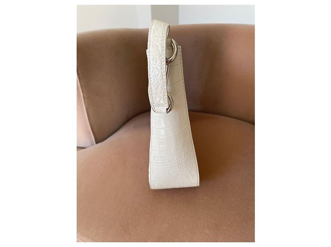 Borsa a mano Lancel in pelle bianca Bianco - vista 8