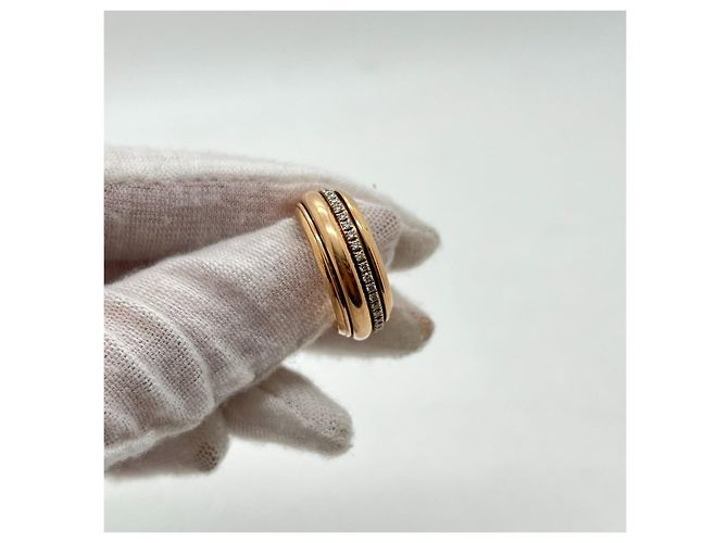 Anello Piaget in oro rosa e diamanti Giallo - vista 10