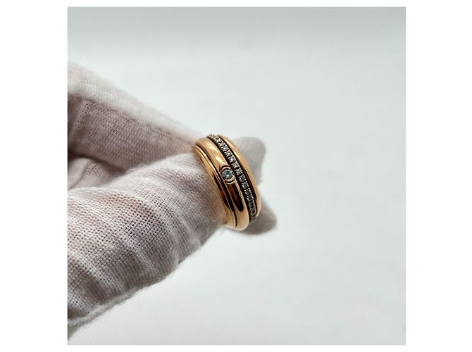 Anello Piaget in oro rosa e diamanti Giallo - vista 11