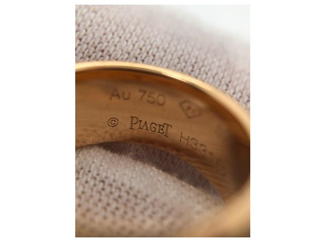 Anello Piaget in oro rosa e diamanti Giallo - vista 12