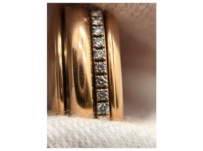 Anello Piaget in oro rosa e diamanti Giallo - vista 15