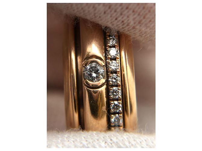 Anello Piaget in oro rosa e diamanti Giallo - vista 16