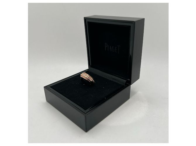 Anello Piaget in oro rosa e diamanti Giallo - vista 2