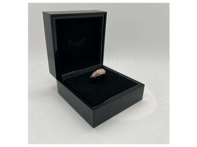 Anello Piaget in oro rosa e diamanti Giallo - vista 3