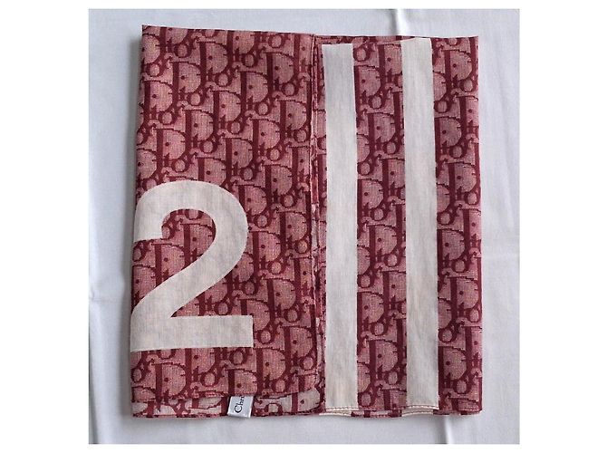 Mai indossato - Dior oblique Trotteur 2 Bordò Bianco sporco - vista 12