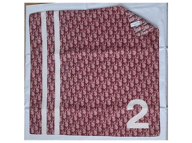 Mai indossato - Dior oblique Trotteur 2 Bordò Bianco sporco - vista 2