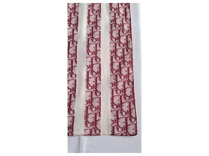 Mai indossato - Dior oblique Trotteur 2 Bordò Bianco sporco - vista 8