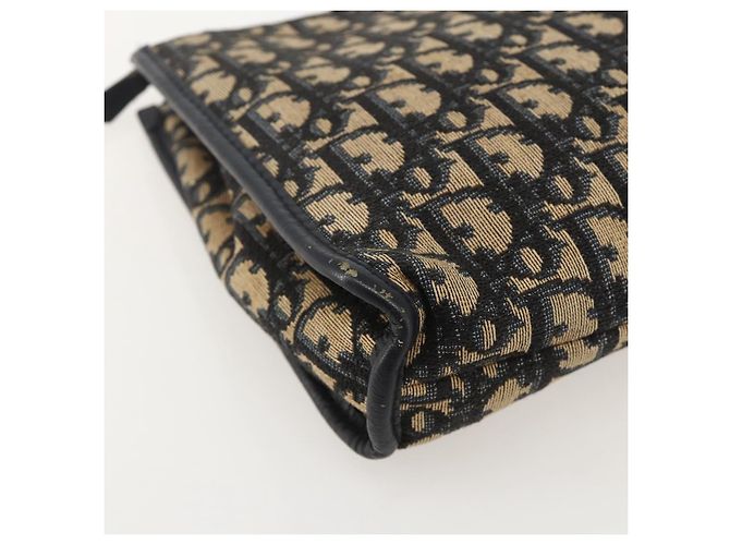 Borsa Clutch in Tela Trotter Christian Dior Navy Auth 175154 - vista 14