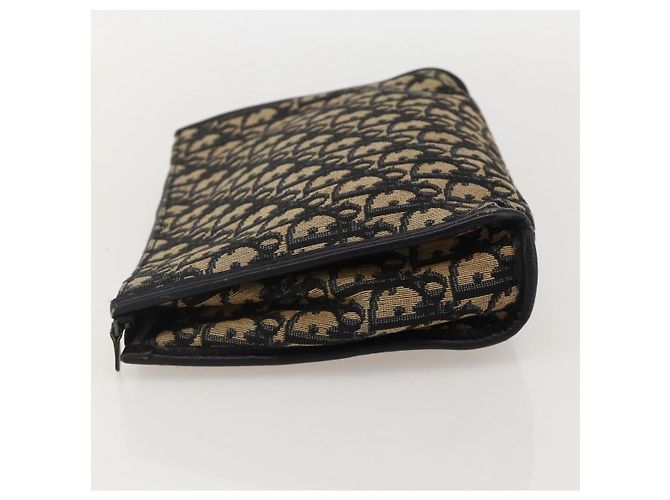 Borsa Clutch in Tela Trotter Christian Dior Navy Auth 175154 - vista 3