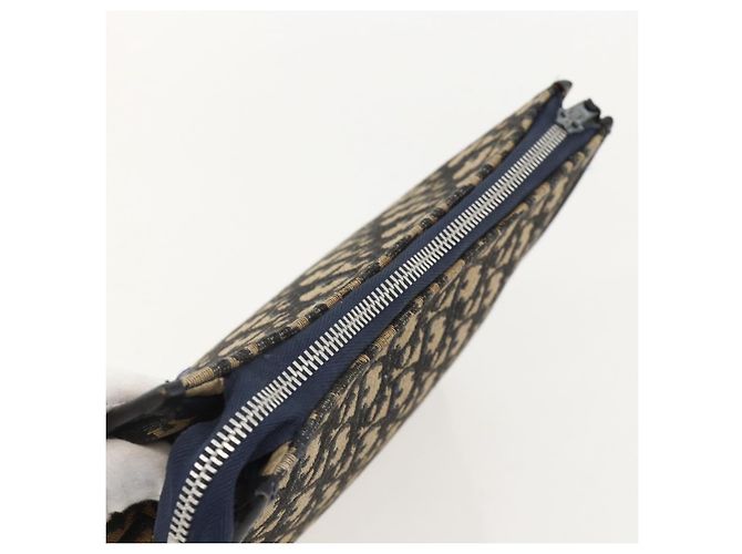 Borsa Clutch in Tela Trotter Christian Dior Navy Auth 175154 - vista 5