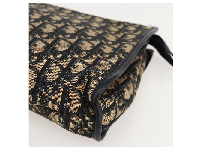 Borsa Clutch in Tela Trotter Christian Dior Navy Auth 175154 - vista 8