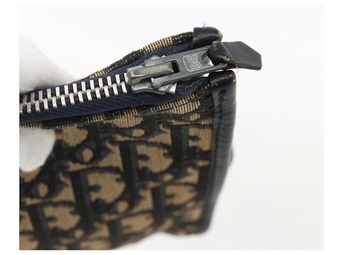 Borsa Clutch in Tela Trotter Christian Dior Navy Auth 175154 - vista 9