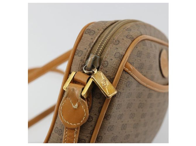 Gucci Borsa a Spalla Micro GG Supreme PVC Beige Oro 007 113 1943 Auth 175727 D'oro - vista 10