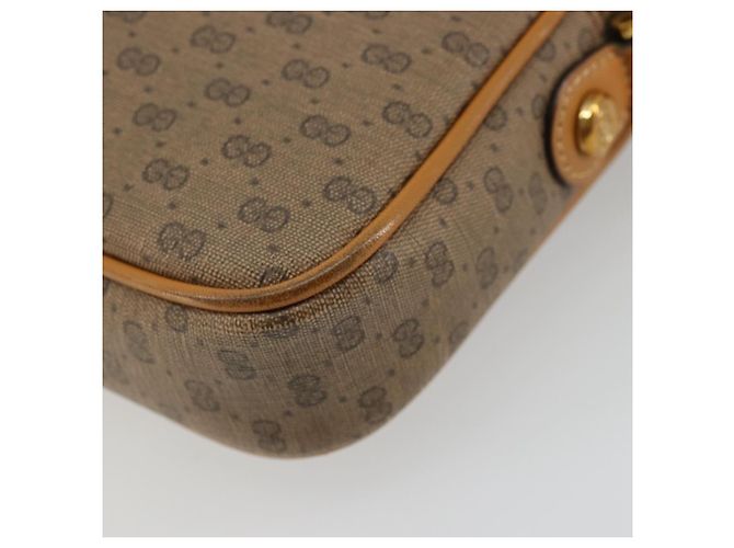 Gucci Borsa a Spalla Micro GG Supreme PVC Beige Oro 007 113 1943 Auth 175727 D'oro - vista 15
