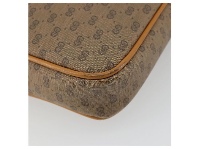 Gucci Borsa a Spalla Micro GG Supreme PVC Beige Oro 007 113 1943 Auth 175727 D'oro - vista 16