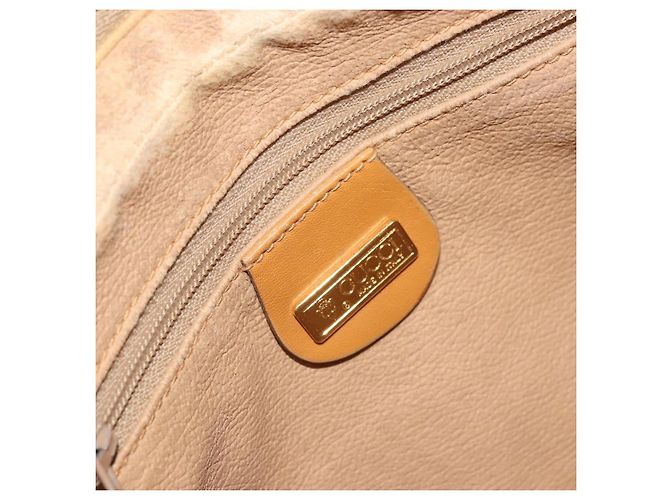 Gucci Borsa a Spalla Micro GG Supreme PVC Beige Oro 007 113 1943 Auth 175727 D'oro - vista 18