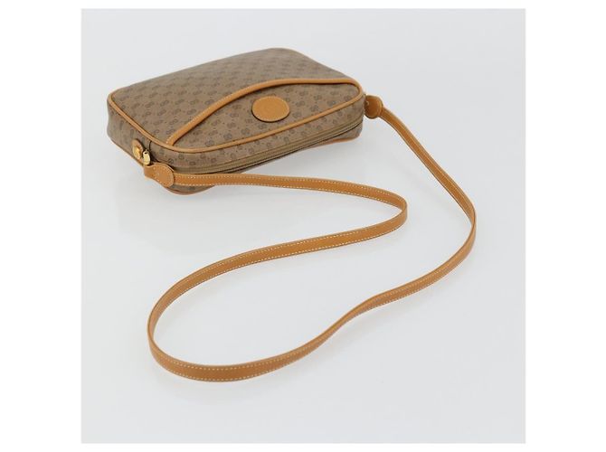 Gucci Borsa a Spalla Micro GG Supreme PVC Beige Oro 007 113 1943 Auth 175727 D'oro - vista 7