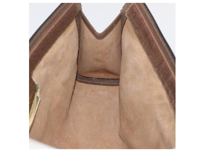 GUCCI GG Supreme Web Sherry Line Clutch Bag PVC Beige 89 01 002 Auth ti3823 - vista 16