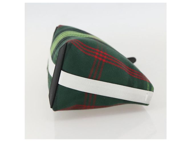 Borsa clutch in tela Nova Check di BURBERRY Verde Oro Auth YKZ1531A - vista 4