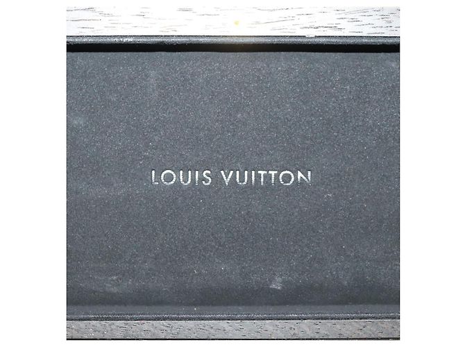 Louis Vuitton Stiftetui Set Metall Holz Braun LV Auth bs34322 - Ansicht 21