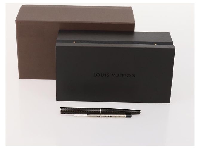 Louis Vuitton Stiftetui Set Metall Holz Braun LV Auth bs34322 - Ansicht 25