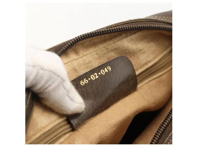 Bolsa de Ombro Gucci GG Supreme Web Sherry Line PVC Bege 66 02 049 Auth 175721 - vista 12