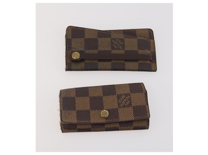 LOUIS VUITTON Damier Ebene Key Case 6 Set LV Auth bs34352 - view 10