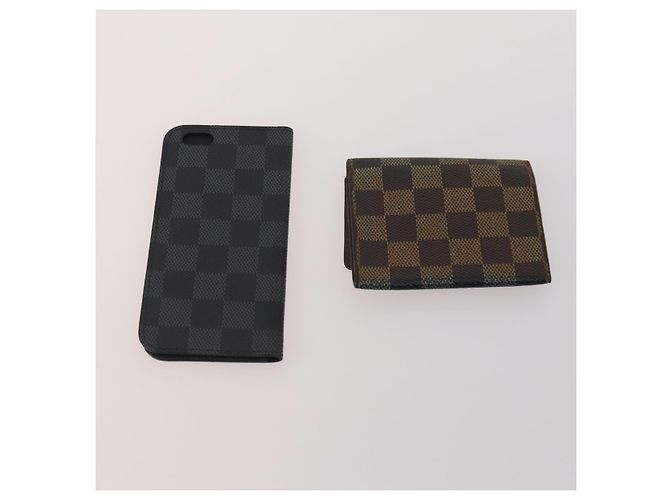 LOUIS VUITTON Damier Ebene Key Case 6 Set LV Auth bs34352 - view 3