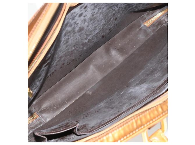 LOUIS VUITTON Borsa a Mano Monogram Vernis Van Damme Bronzo M91125 LV Auth ti3865 - vista 10