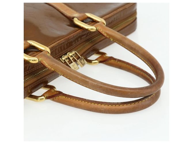 LOUIS VUITTON Borsa a Mano Monogram Vernis Van Damme Bronzo M91125 LV Auth ti3865 - vista 7