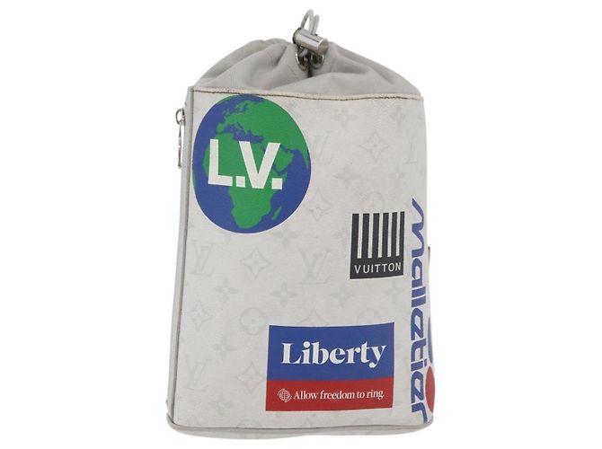 LOUIS VUITTON Borsa a Spalla Monogram Bianco Gesso M44629 LV Auth ka4023 Monogramma - vista 13
