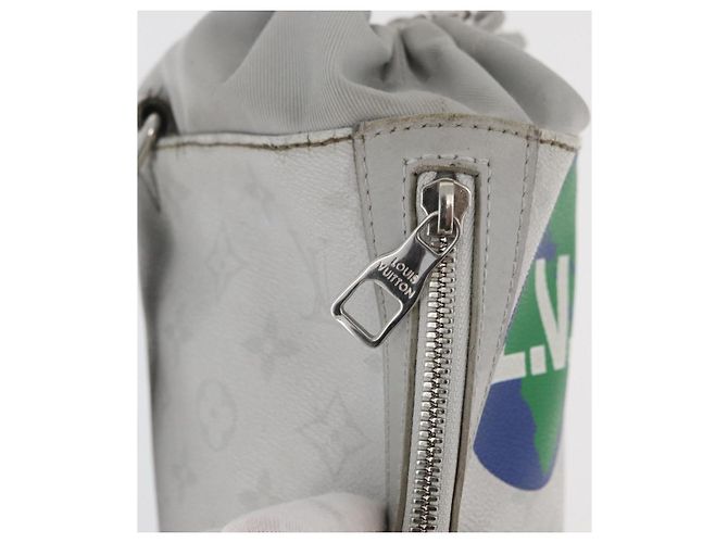 LOUIS VUITTON Borsa a Spalla Monogram Bianco Gesso M44629 LV Auth ka4023 Monogramma - vista 17