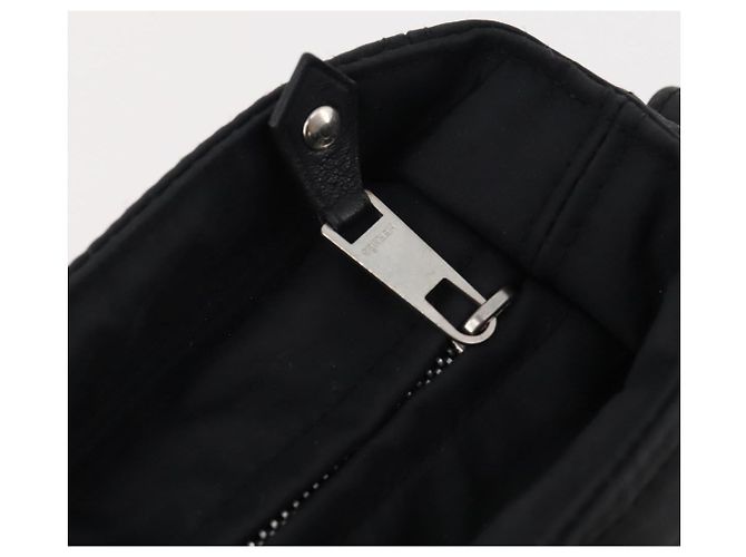 Hermès HERMES Borsa a Spalla Acapulco Basas MM Nylon Nero Auth BAZ192 - vista 10