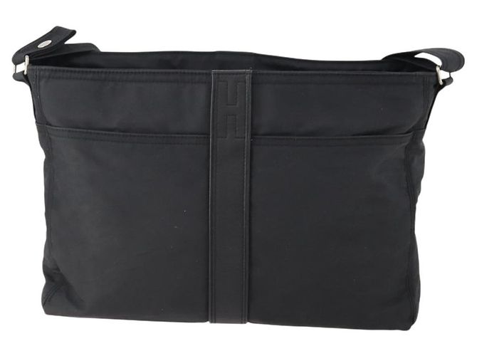 Hermès HERMES Borsa a Spalla Acapulco Basas MM Nylon Nero Auth BAZ192 - vista 2