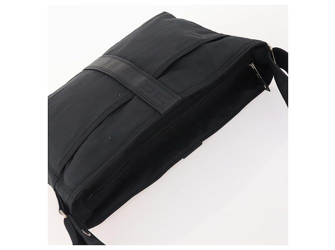 Hermès HERMES Borsa a Spalla Acapulco Basas MM Nylon Nero Auth BAZ192 - vista 6