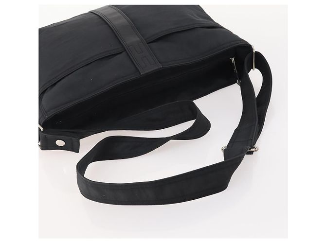 Hermès HERMES Borsa a Spalla Acapulco Basas MM Nylon Nero Auth BAZ192 - vista 7